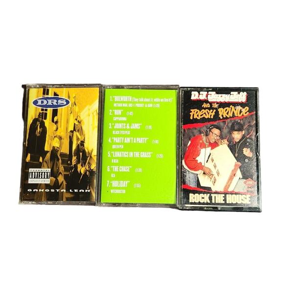 DJ Jazzy Jeff & The Fresh Prince, Bulworth, D.R.S. Hip Hop Cassette Lot 80s 90s - Picture 1 of 4